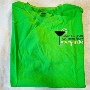 large green margarita tee